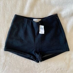 ABERCROMBIE NWT Black High Waisted Shorts Size Small